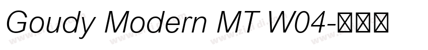 Goudy Modern MT W04字体转换